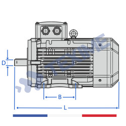 3 Phase Motors MOT-0,25kW-1500-B34B-71-364